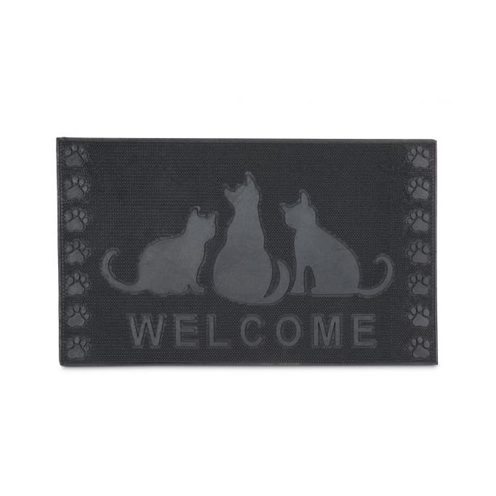 Rubber door mat 75x45 cm.