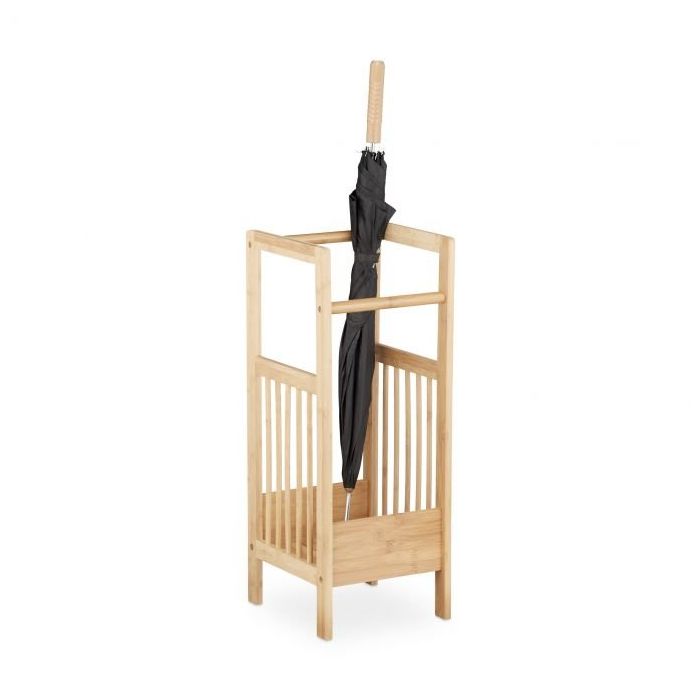 Stojak na parasole 64x25x26,5cm, jasnobrązowy
