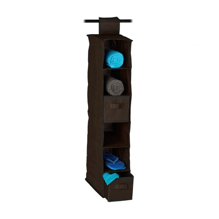 Hanging closet organizer 82x14.5x30cm., dark brown