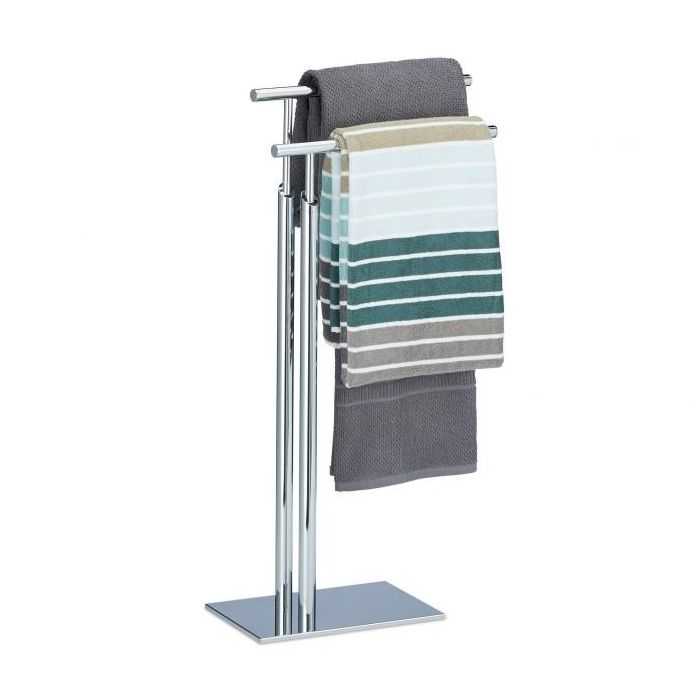 Towel rack 78x46x20cm., silver color