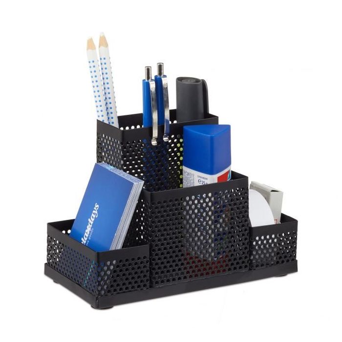 Writing instrument organizer 11x16x8 cm., black