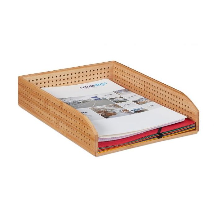 Perforated Paper Tray 7x25x33 cm., light brown