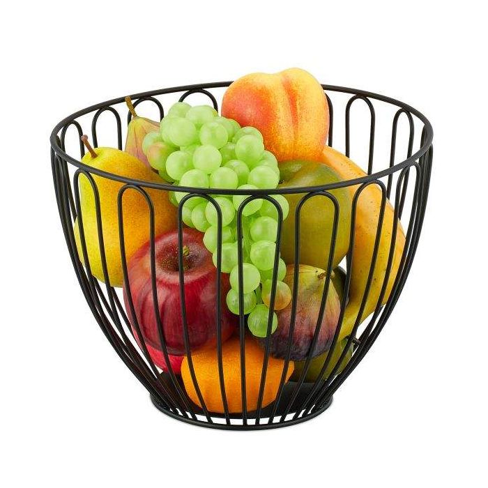 Fruit basket 18x24cm., black