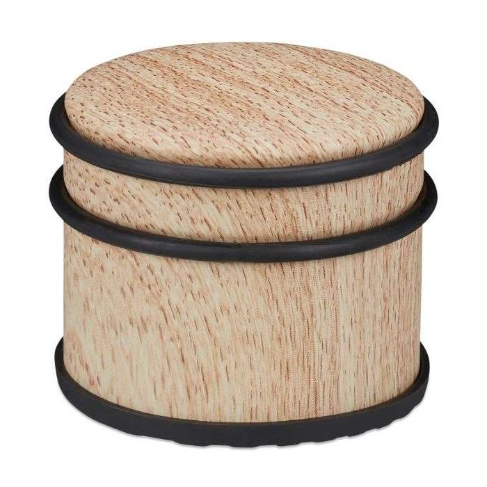Door support in wood look, light brown color