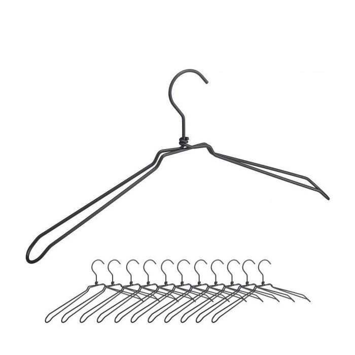 Clothes hangers 12 pcs., black