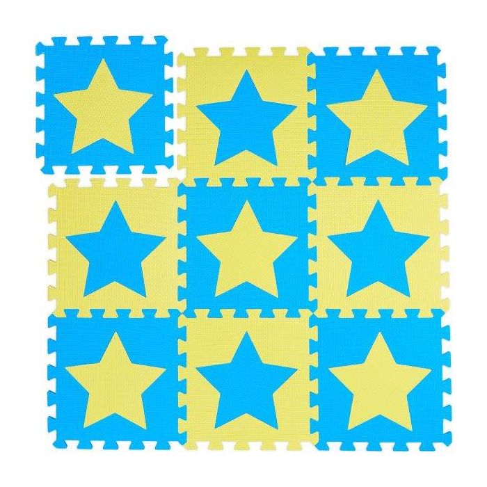 Playmat "Delionė" 91x91cm., blue/yellow