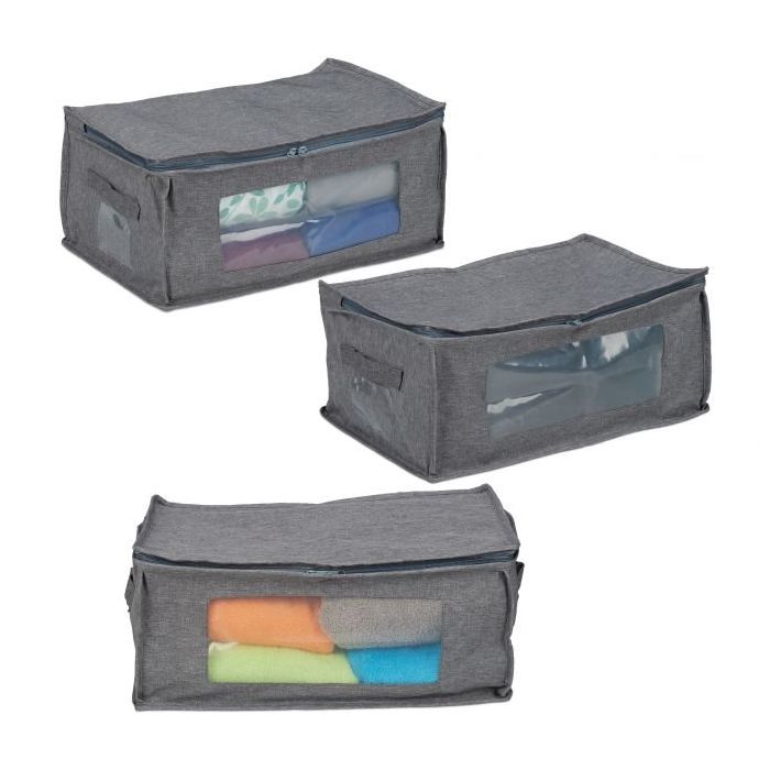 Bag with compartments 10x32x27cm., gray