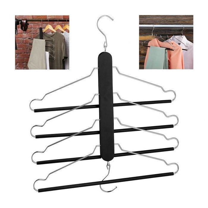 Clothes hanger, black/silver