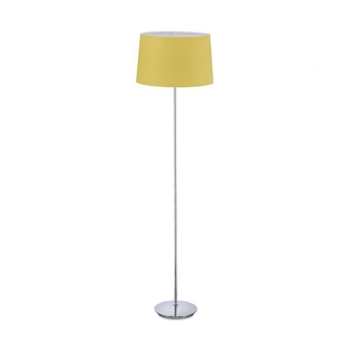 Floor lamp 148.5x40cm., silver/yellow color