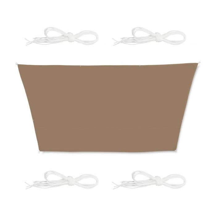 Markiza przeciwsłoneczna trapezowa 400x200x300, brązowa