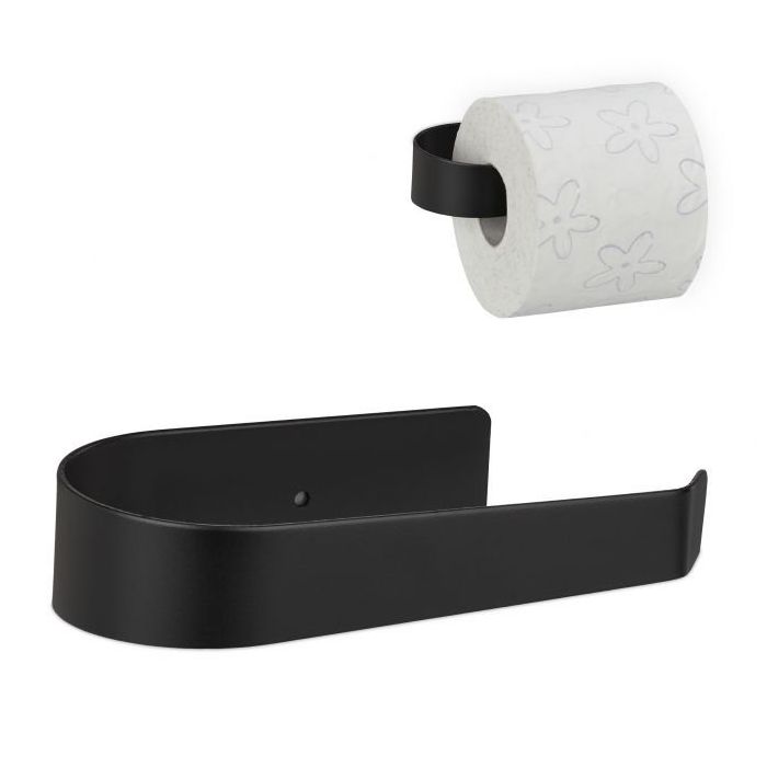 Toilet paper holder 4x15.5x8cm., black