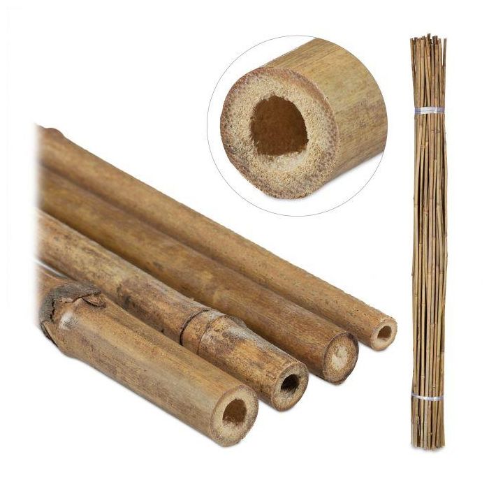 Set of 40 bamboo garden trellis 150cm., light brown