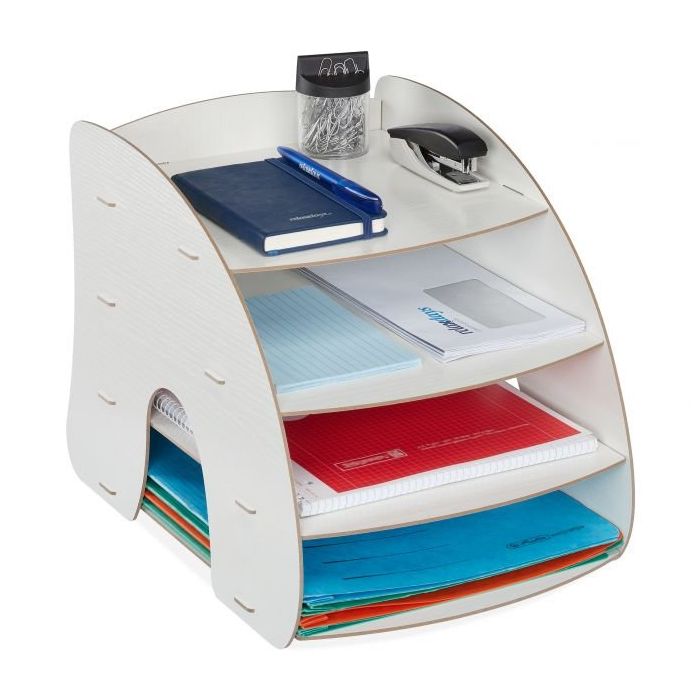 Organizer na przybory do pisania i dokumenty 27x25,5x34,5 cm, biały