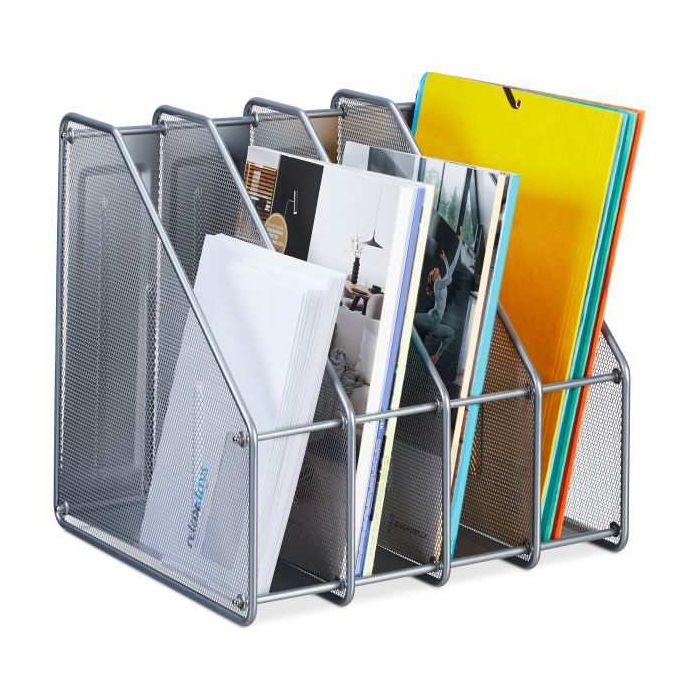 Document stand 31.5x32x29 cm., silver color