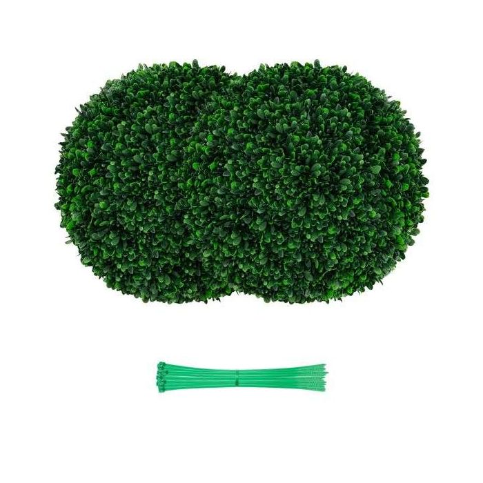 Set of 2 boxwood balls 52x52cm., green color