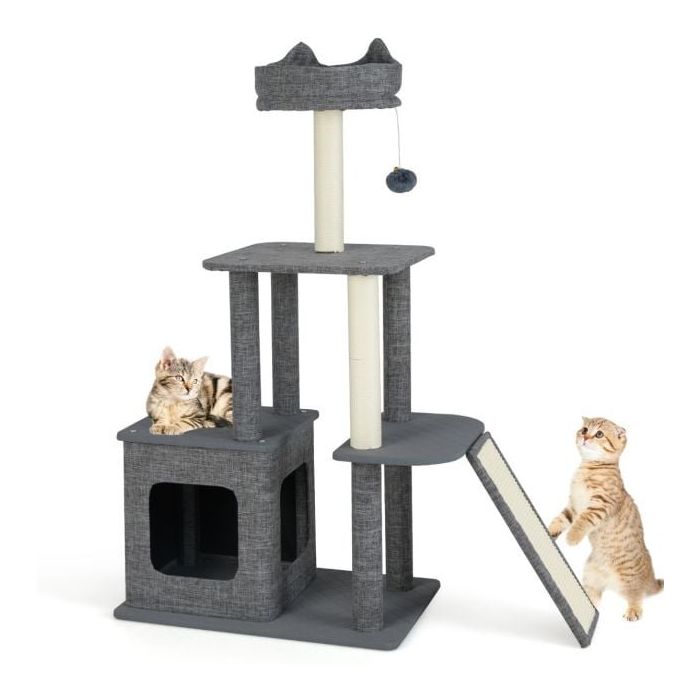 Scratching post 95x40x117cm., dark gray