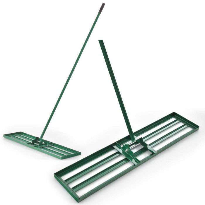 Lawn rake 91x25x170cm., green
