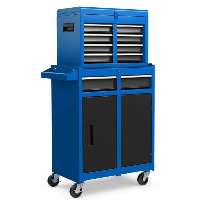 Tool trolley 59x28x102cm., blue/black