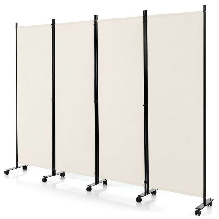Screen 225x30x173cm., beige/black