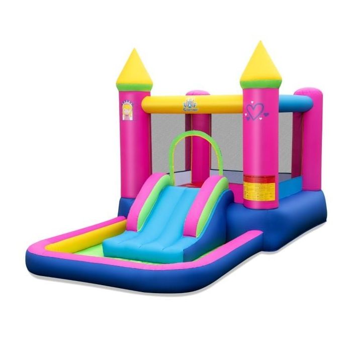 Trampolina dmuchana 363x202x205cm, różne kolory