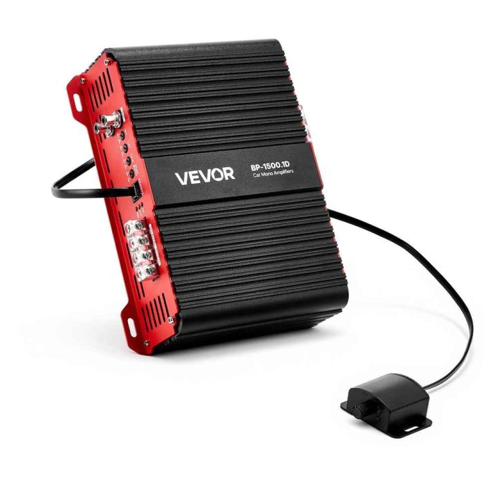 Wzmacniacz samochodowy VEVOR BP-1500.1D, 1 kanał, 1500 W RMS, 175 × 225 × 75 mm