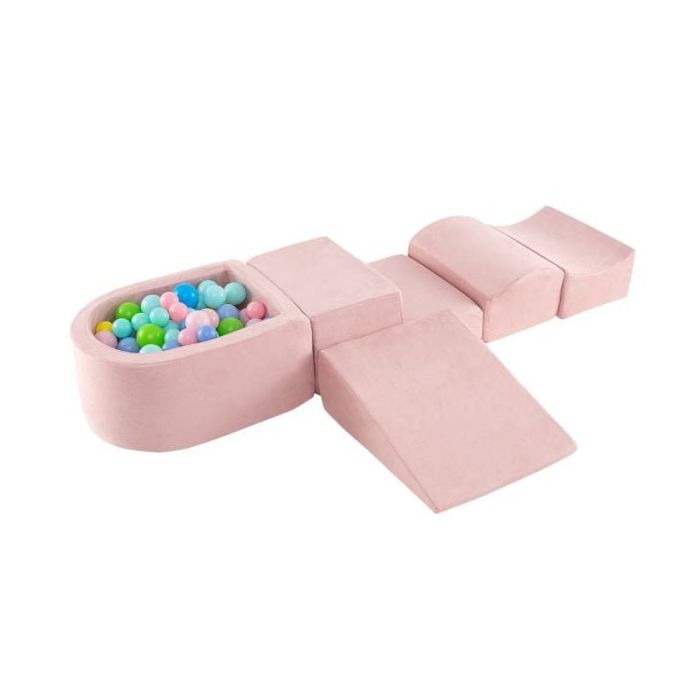 Set of 5 building blocks, pink