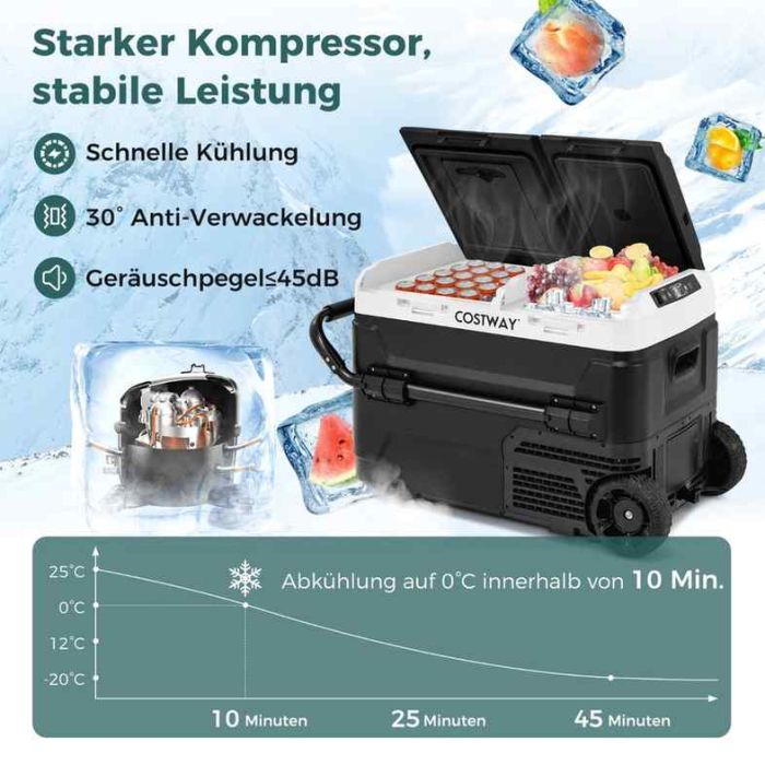 Car refrigerator 79x47x46.5cm., black