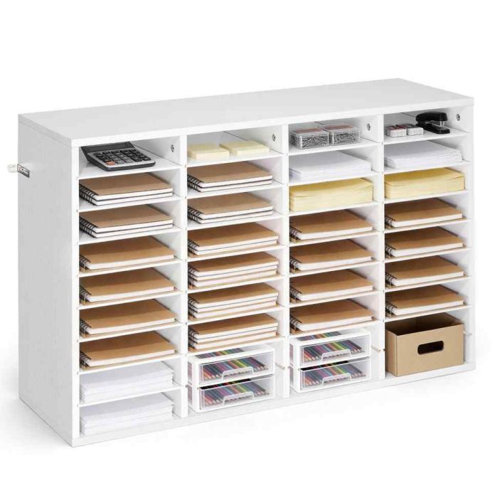 Organizer na dokumenty biurowe VEVOR ZH651, 36 przegródek, biały, 95,7 × 60 × 30 cm