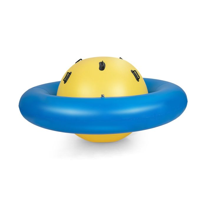 Trampoliny dmuchane 223x123cm, niebiesko-żółte