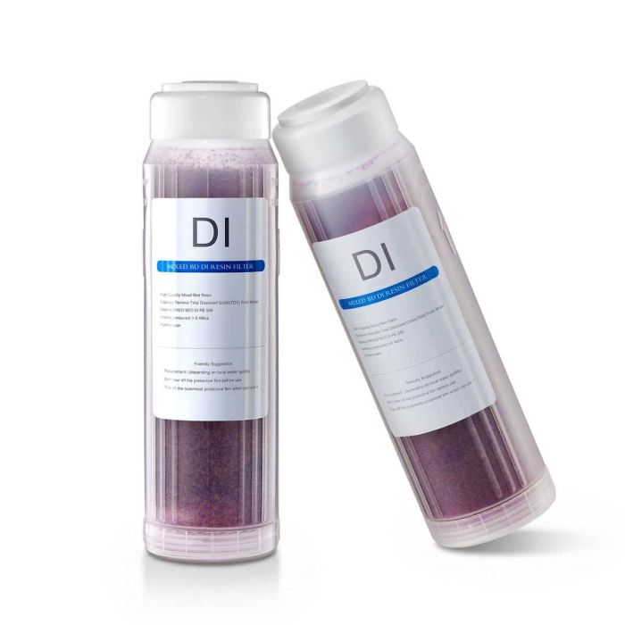 Filtry do wody dejonizowanej VEVOR PRS-101DI, 2 × 0,5 l, 70 × 70 × 251 mm