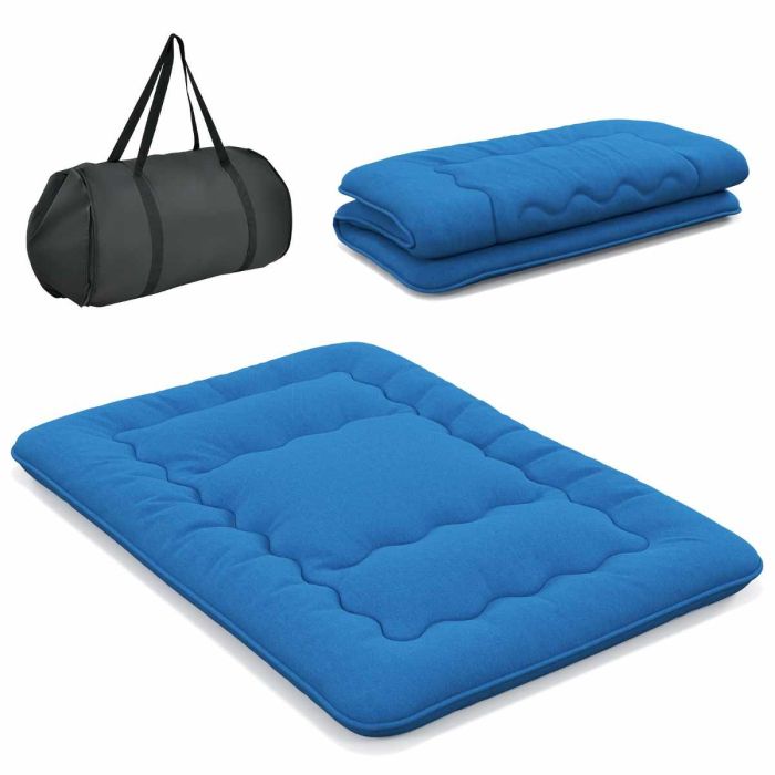 Futon japoński 140x200cm, kolor niebieski