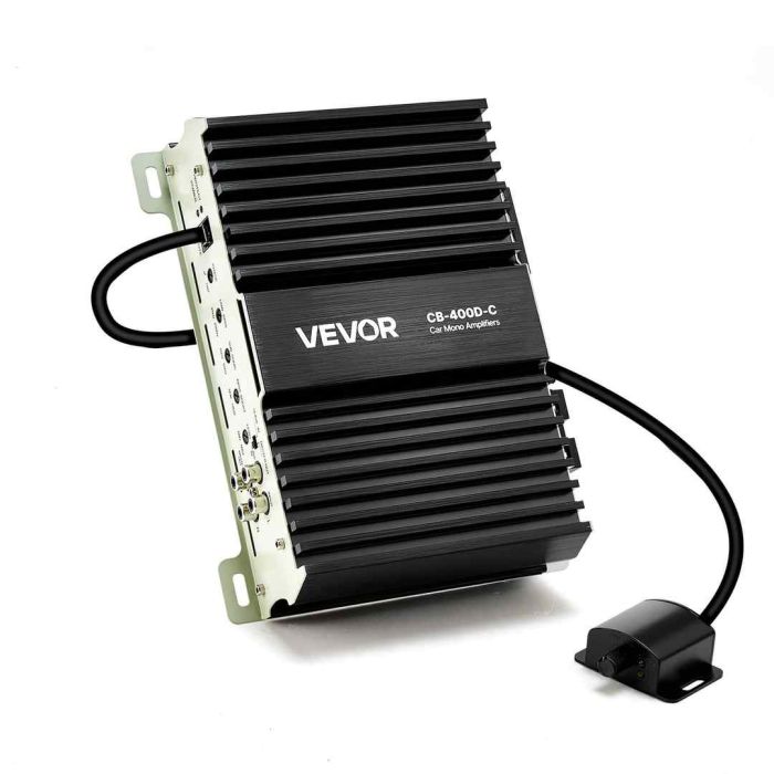 Wzmacniacz samochodowy monoblok VEVOR CB-400D-C, 400 W, 1 kanał, 1/2/4 Ω, 176 × 226 × 60 mm