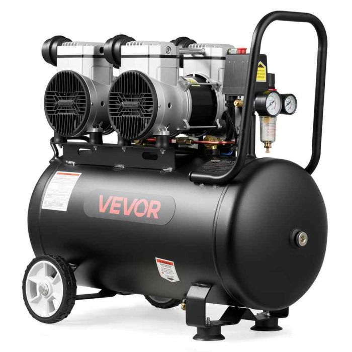 Kompresor powietrza VEVOR 1680D-148FF/8bar-20C50, 50 l, 680 × 400 × 590 mm