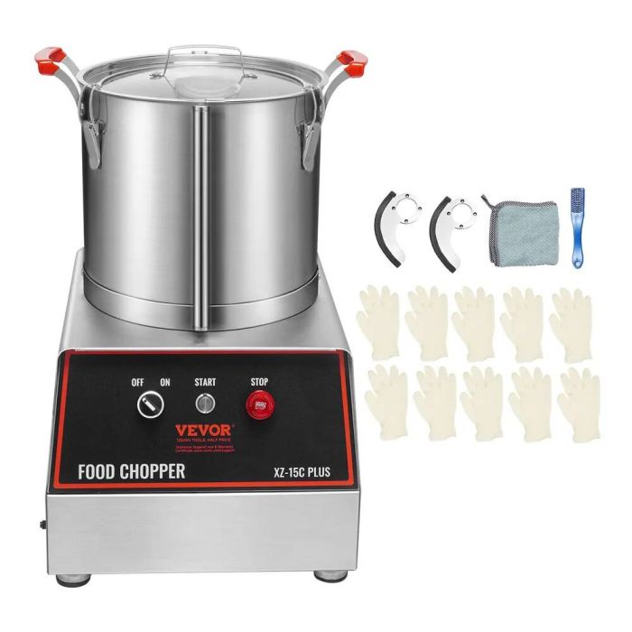 Food and vegetable chopper, 16 L, 1400 W, stainless steel, 2 S blades