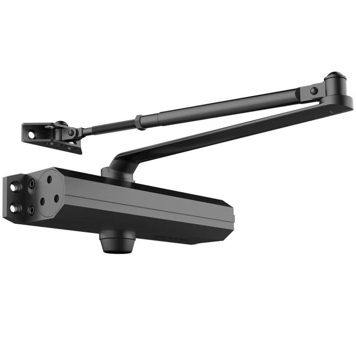 Automatyczny hydrauliczny domykacz drzwi, czarny, do 150 kg