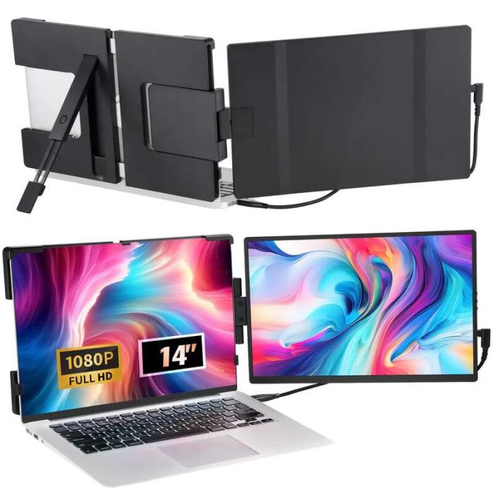 Przedłużacz ekranu laptopa, monitor HD 35,6 cm