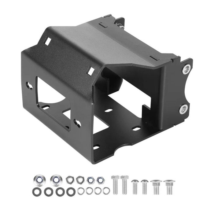Winch mount for polaris sportsman, lifting capacity 907–1633 kg, steel, 2 mounting holes