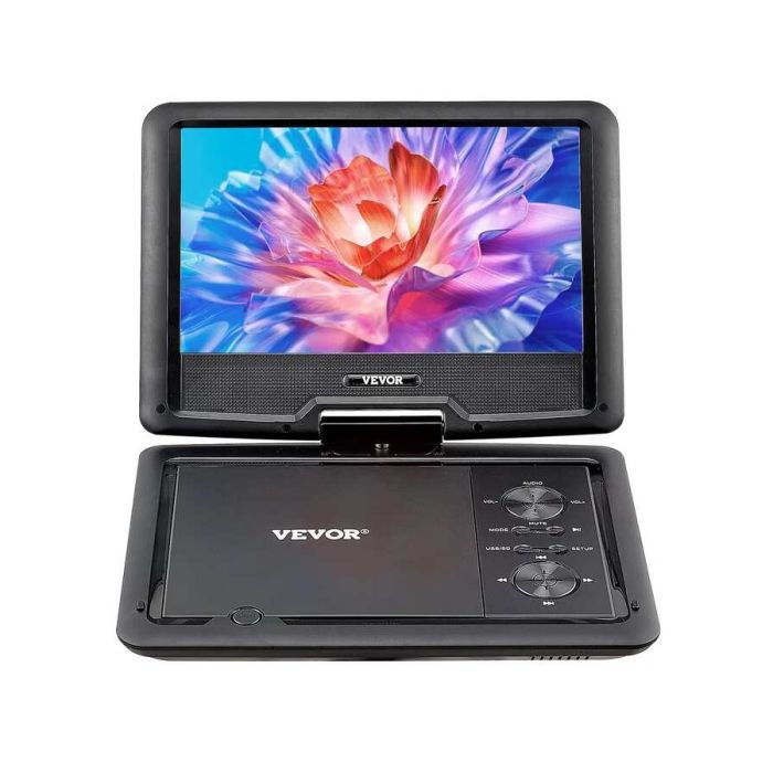 Portable DVD player, 10.1 inch HD screen, rechargeable battery