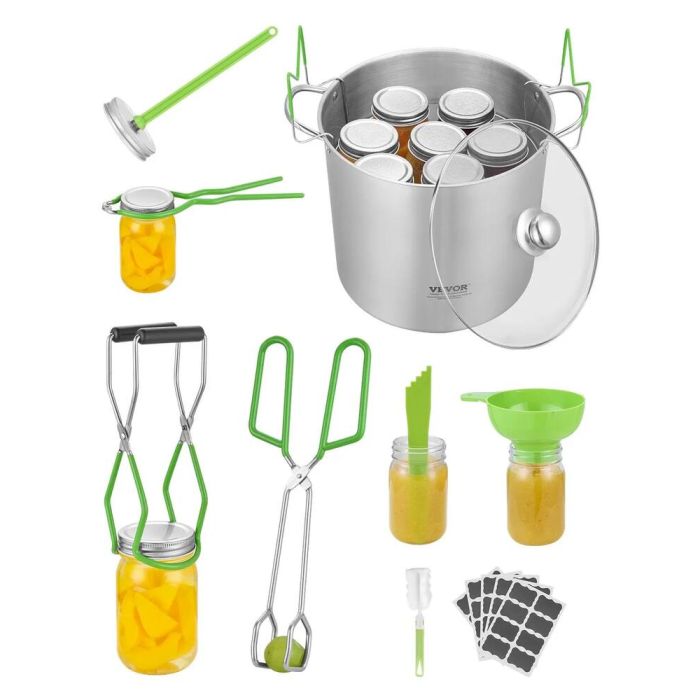 Canning set, 9 pieces, stainless steel