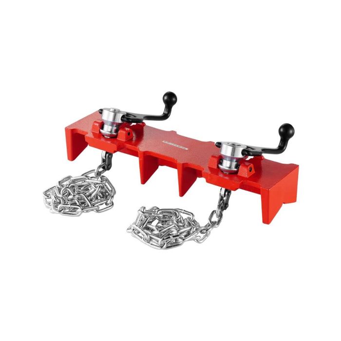 Pipe welding clamps, 1/2-8 inch, cast iron, with chains and crank handles