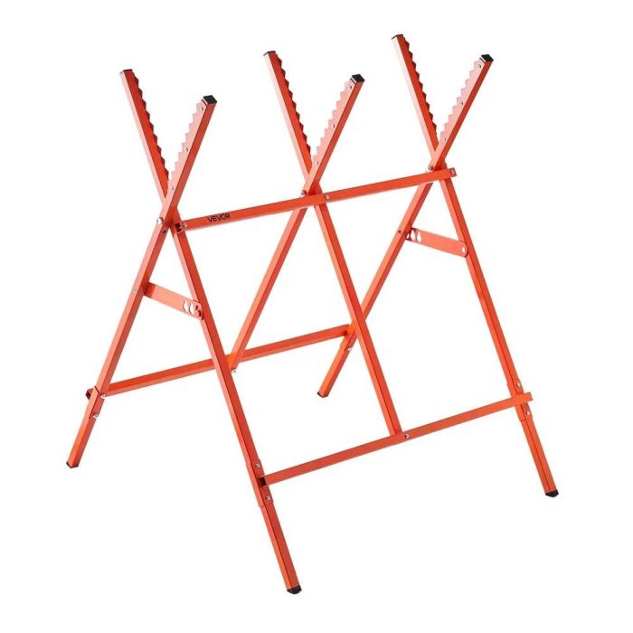 Folding sawhorse, 117.9 kg, height adjustable, for woodworking