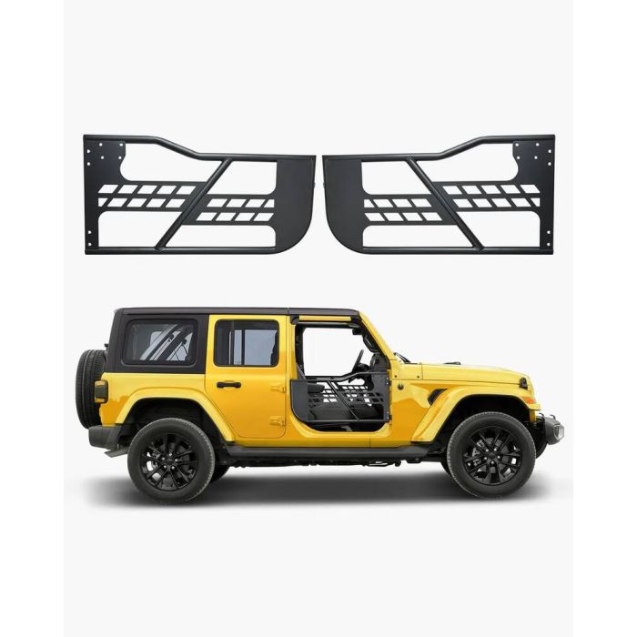 Drzwi rurowe Jeep Wrangler JK, 2-drzwiowe, ze stali hartowanej, w stylu myśliwskim, 2007-2018