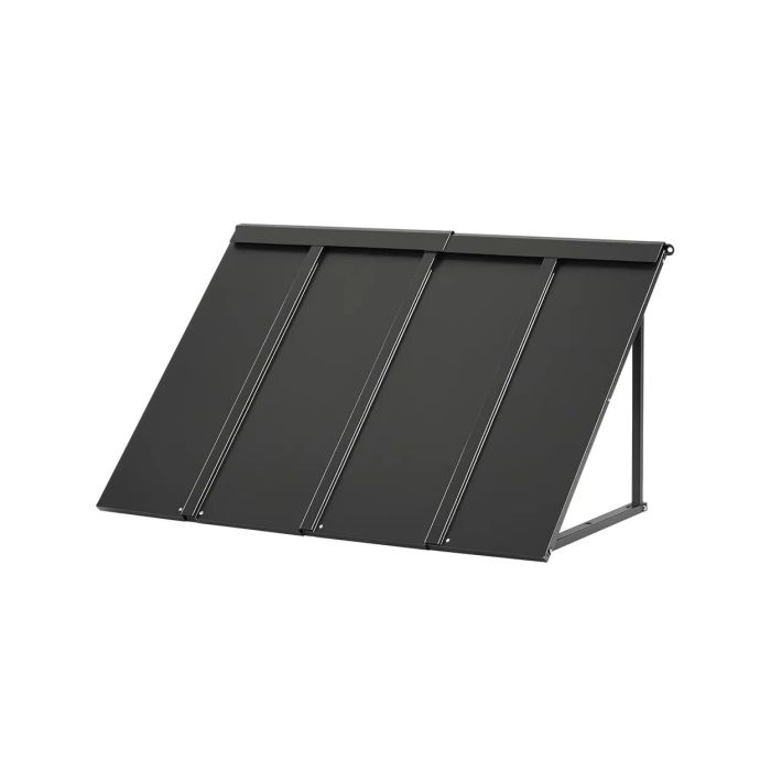 Fixed metal awning canopy 44x24 inch for doors and windows