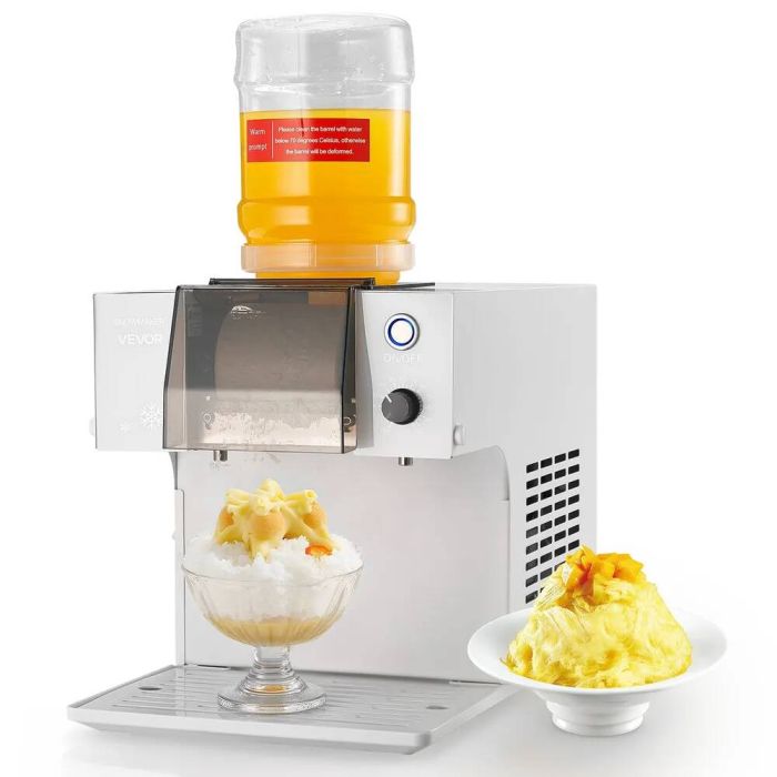 Snowflake ice maker with stainless steel blade, 40 kg/24 hrs., 1.8 L tank, electric