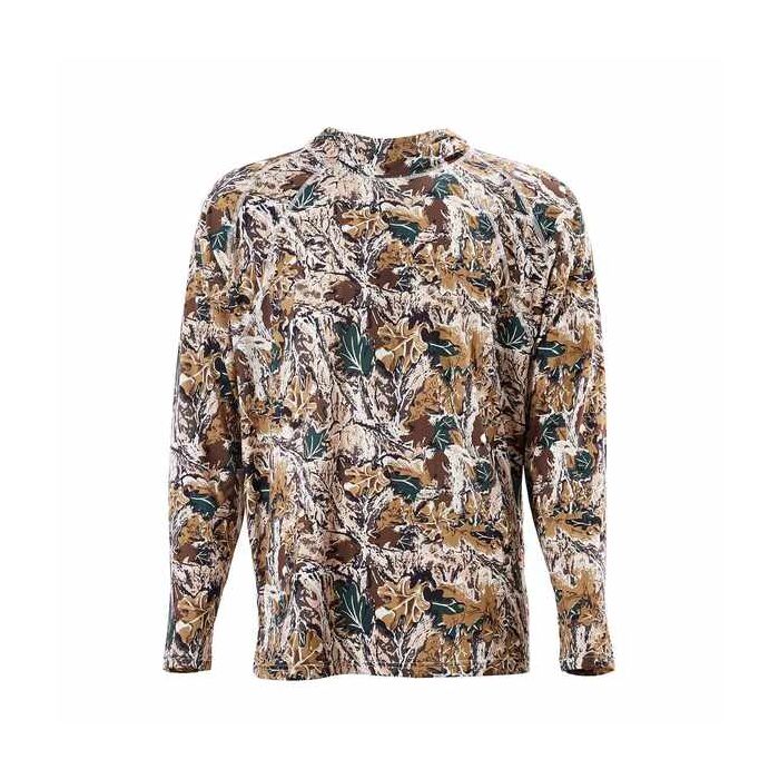 Men's camouflage hoodie, moisture-wicking, long sleeves, medium size, for hiking and fishing