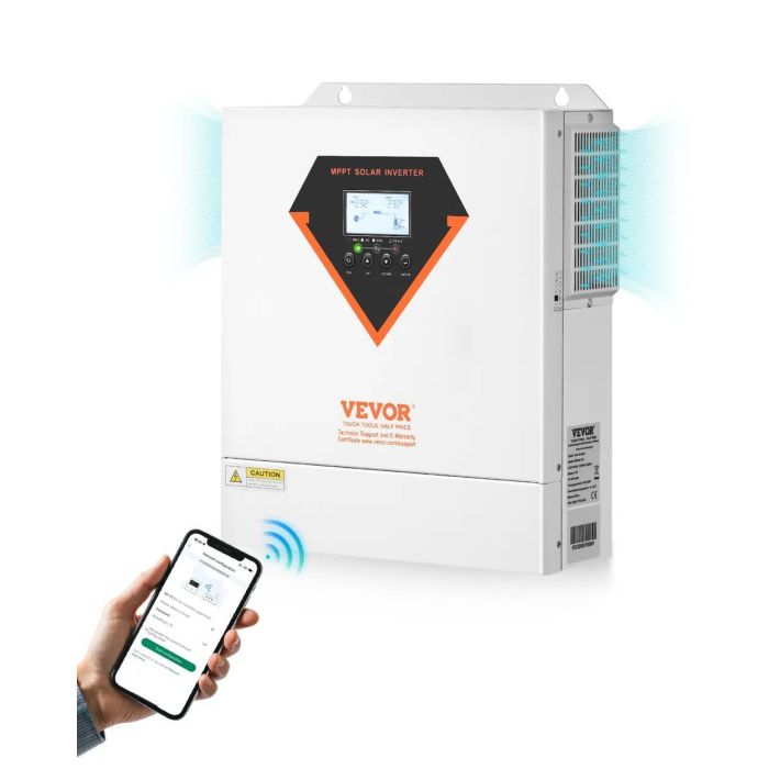 Hybrydowy falownik solarny 3500 W z kontrolerem MPPT 24 V–230 V Wi-Fi
