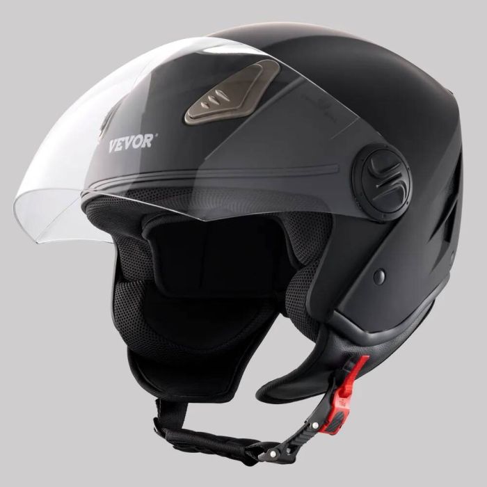 Motorcycle 3/4 face helmet with bluetooth, ABS, DOT approved