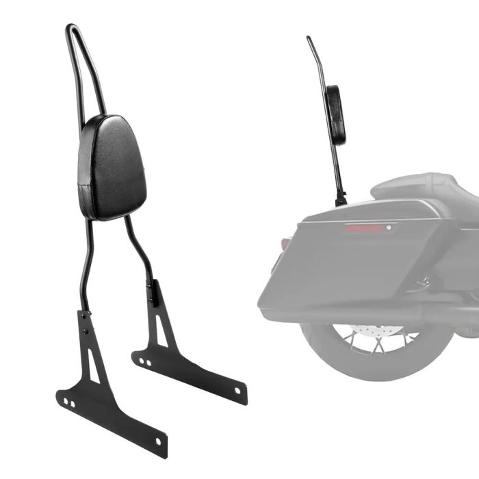 Ochraniacz na oparcie siedzenia motocyklowego, czarny, 730 mm, do modeli Harley-Davidson Dyna i Glide