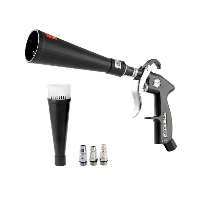 Pistolet do czyszczenia sprężonym powietrzem pod wysokim ciśnieniem do samochodów z 2 dyszami, 6-9,2 bar, obrót 360°