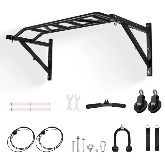 Multifunctional steel pull-up bar, 50 inches, for home gym